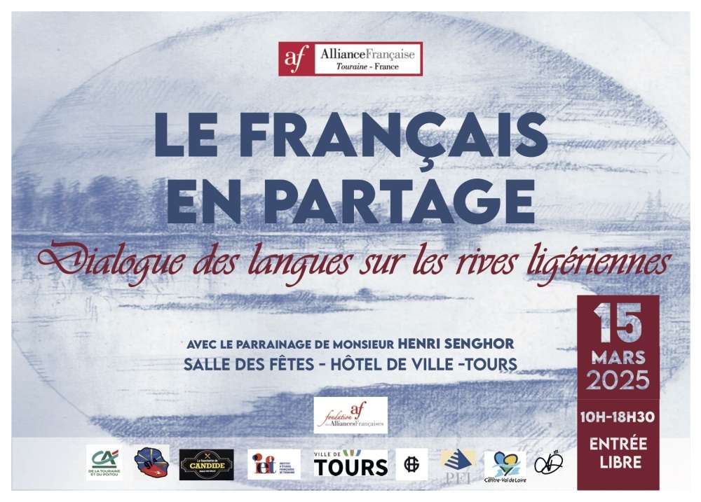 Affiche Le français en partage 2025